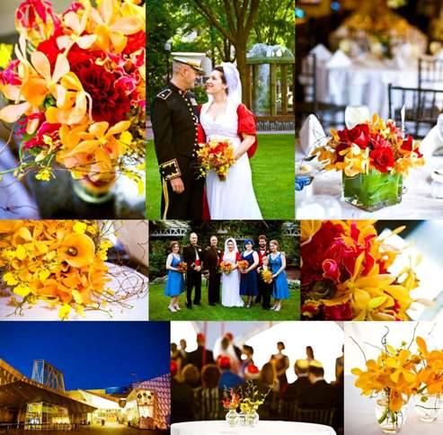 Red Gold Wedding Photos by Joyelle West Photography