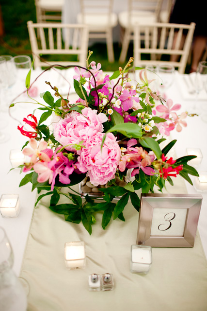 Table Flowers Photo by Channing Johnson