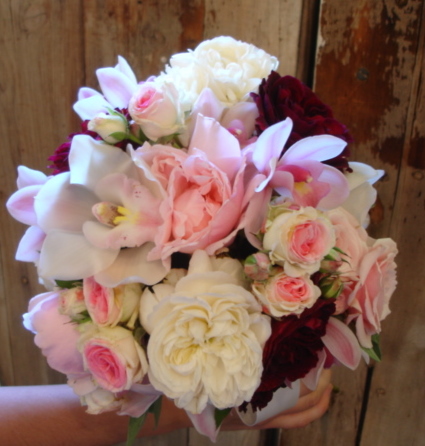 Sigh I missing summer Late Summer Bridal Bouquet of Garden Roses