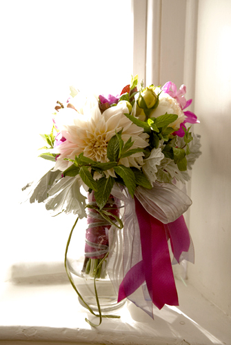 Maid of Honor's Bouquet by the Window