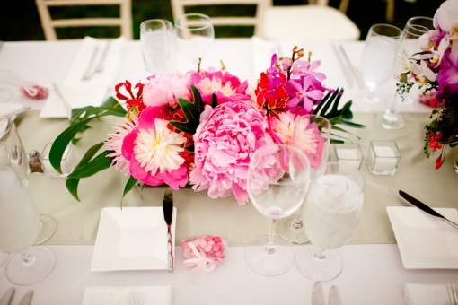 Family Table Flowers. Photo by Channing Johnson.